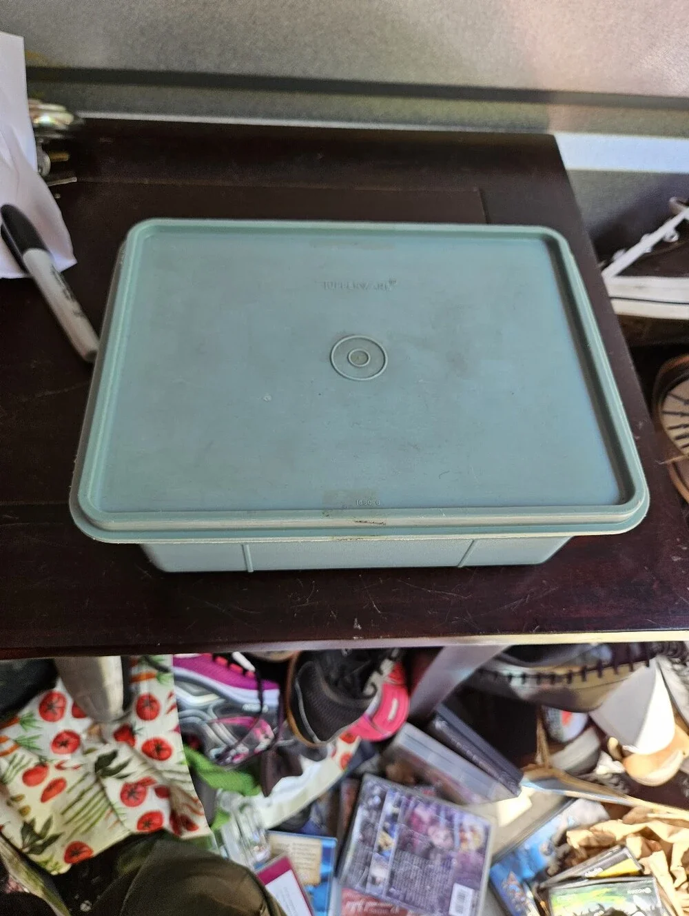 Tupperware Tuppercraft 1579 Stow-N-Go Hobby Craft Container, Lid & Tray Vintage